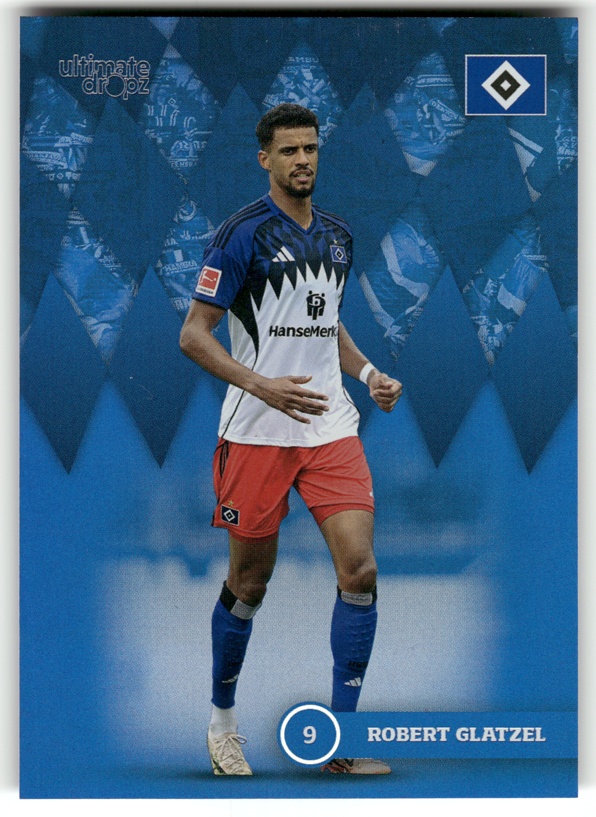 Fußball Robert Glatzel - 2025 Ultimate Dropz HSV - Hamburger SV Trading Card Original