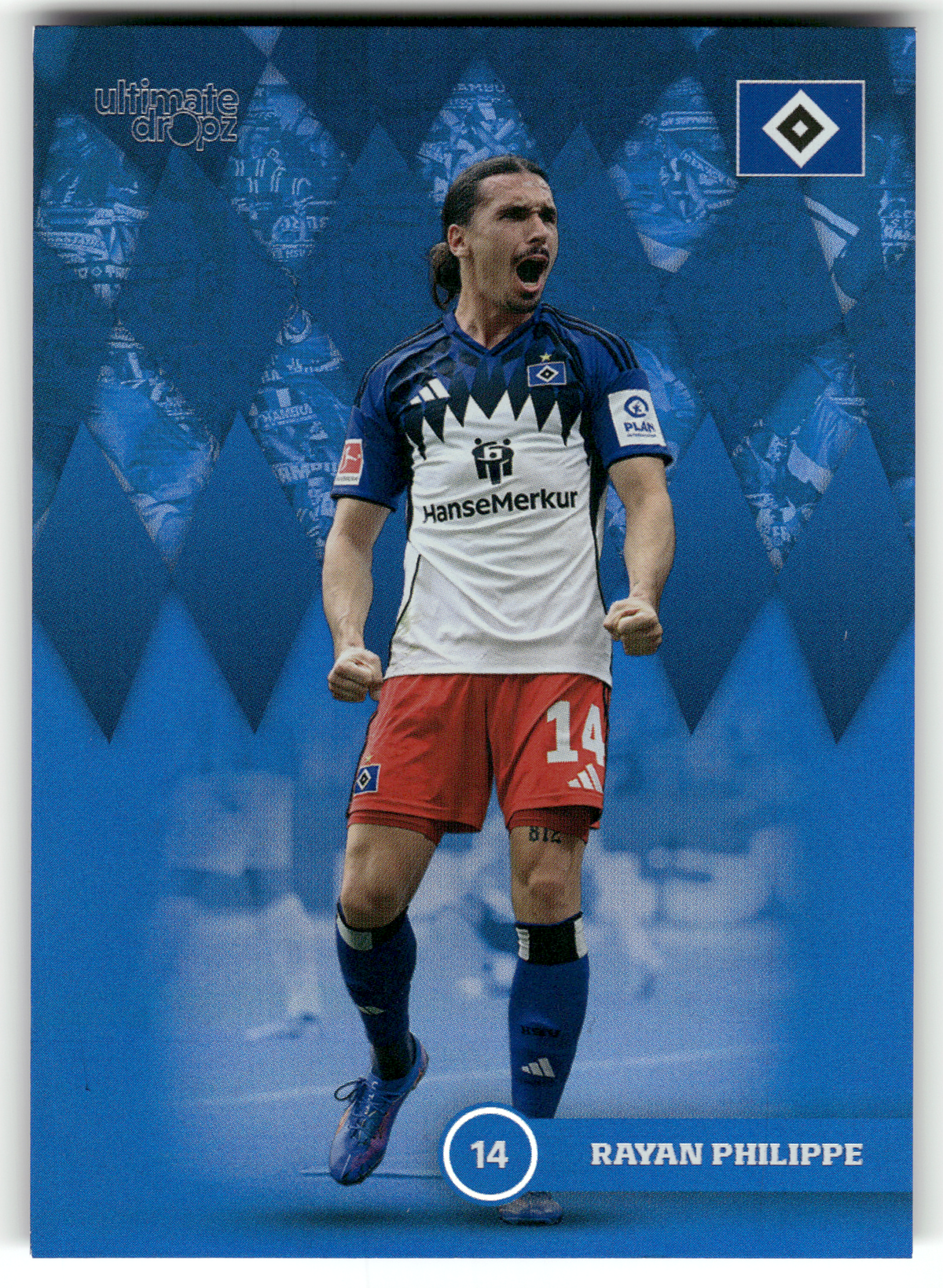 Fußball Rayan Philippe - 2025 Ultimate Dropz HSV - Hamburger SV #14 Trading Card Original