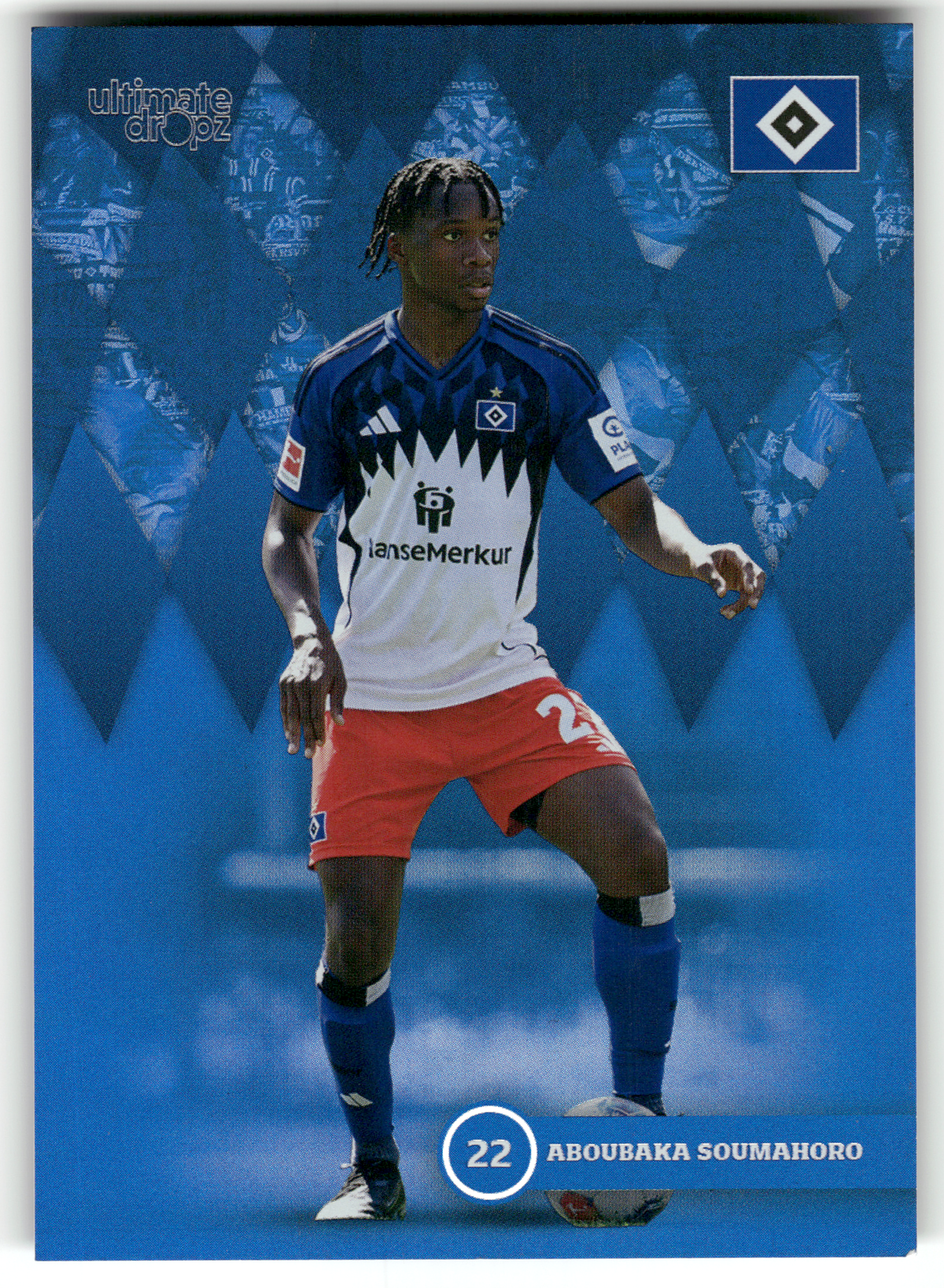 Fußball Aboubaka Soumahoro - 2025 Ultimate Dropz HSV - Hamburger SV #22 Trading Card Original
