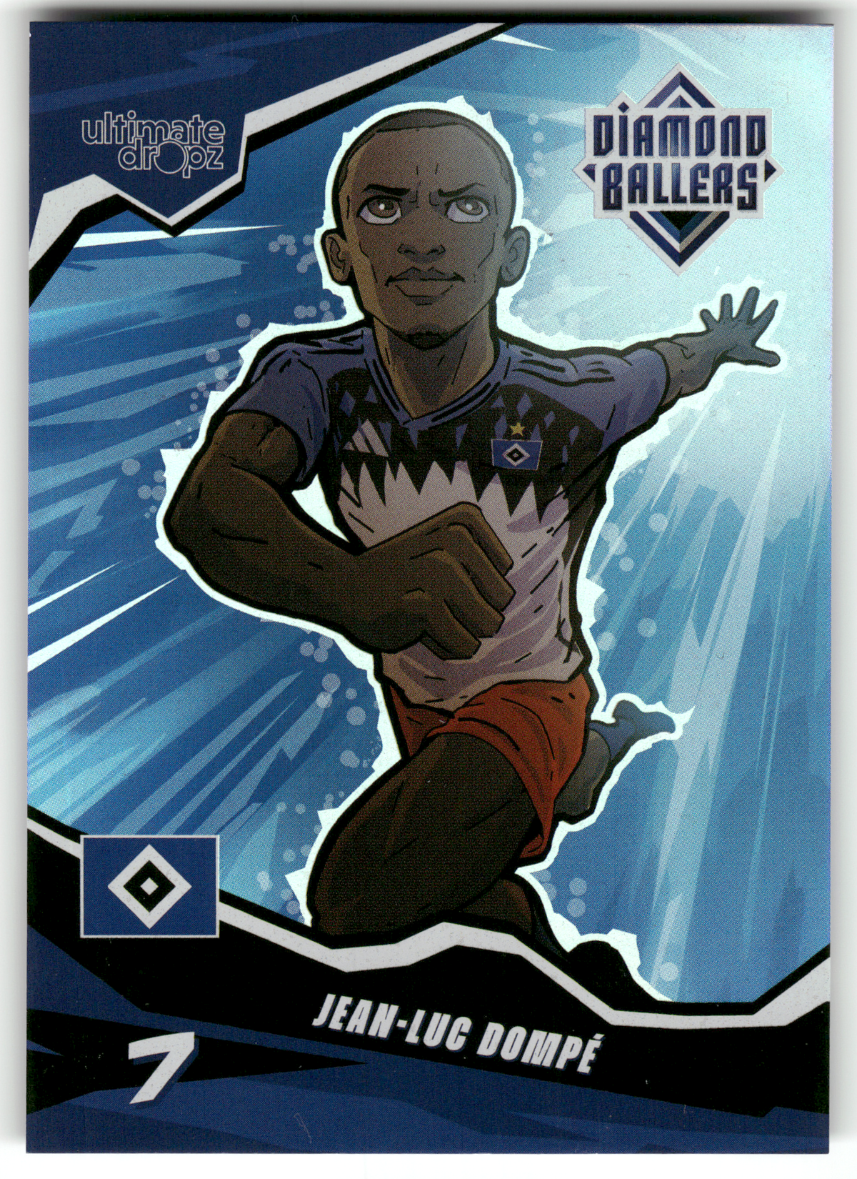 Fußball Jean-Luc Dompé - 2025 Ultimate Dropz Diamond Ballers - Hamburger SV Trading Card Original