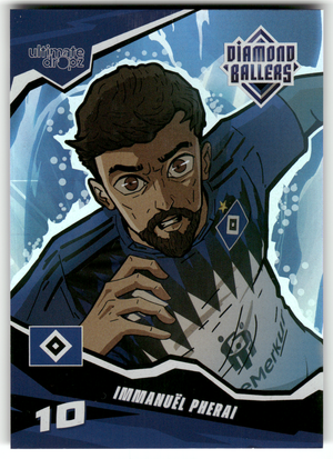 Fußball Immanuël Pherai - 2025 Ultimate Dropz Diamond Ballers - Hamburger SV Trading Card Original