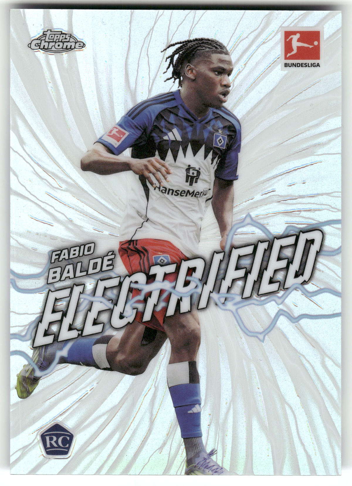 Fußball Fabio Baldé Rookie - 2025-26 Topps Chrome Bundesliga - Hamburger SV #EL-8 Trading Card Original