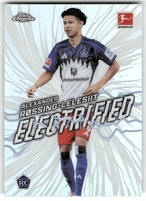 Fußball Alexander Røssing-Lelesiit Rookie - 2025-26 Topps Chrome Bundesliga - Hamburger SV #EL-1 Trading Card Original