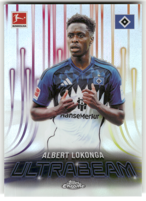 Fußball Albert Lokonga - 2025-26 Topps Chrome Bundesliga - Hamburger SV #UB-5 Trading Card Original