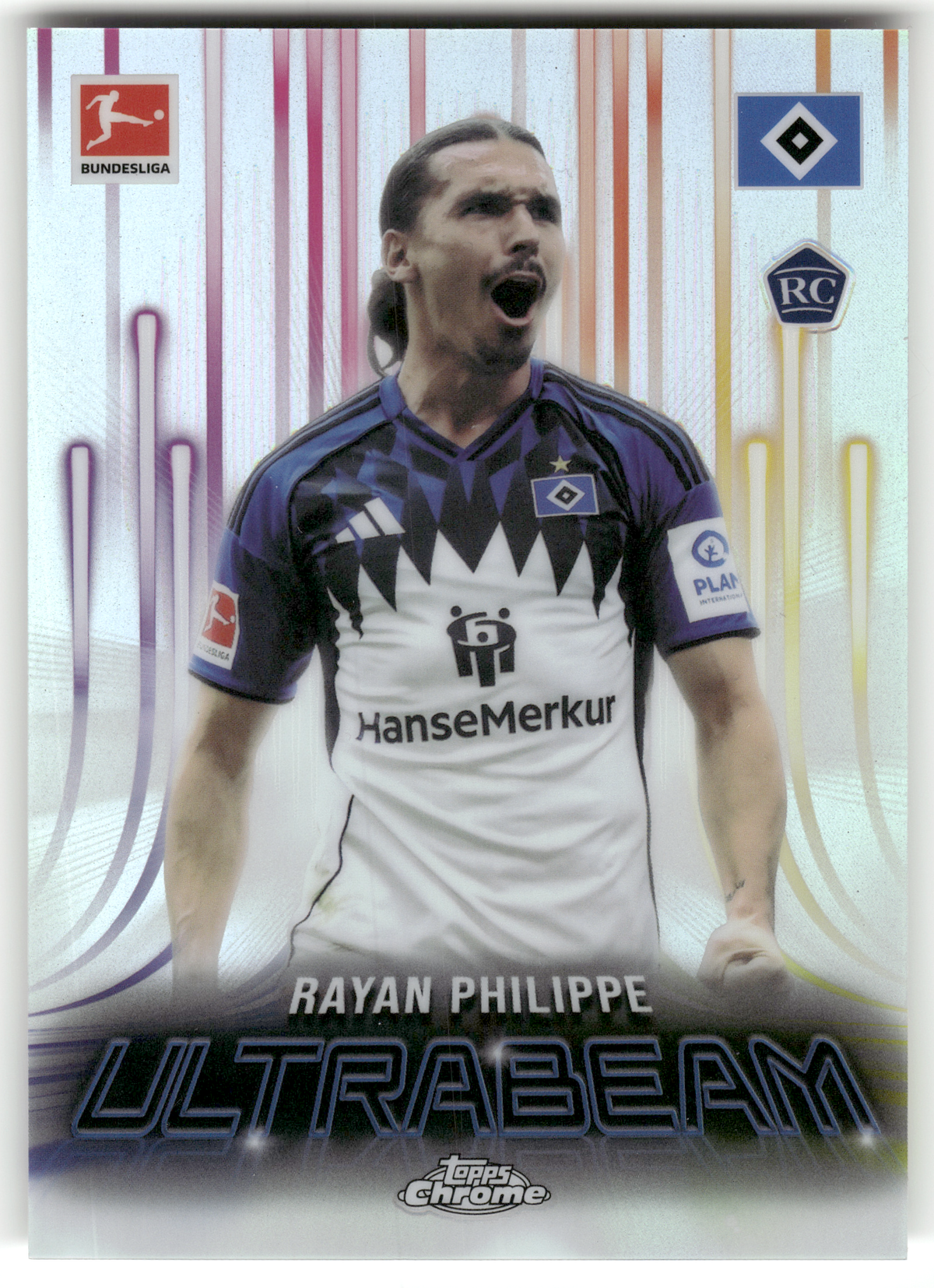 Fußball Rayan Philippe Rookie - 2025-26 Topps Chrome Bundesliga - Hamburger SV #UB-24 Trading Card Original