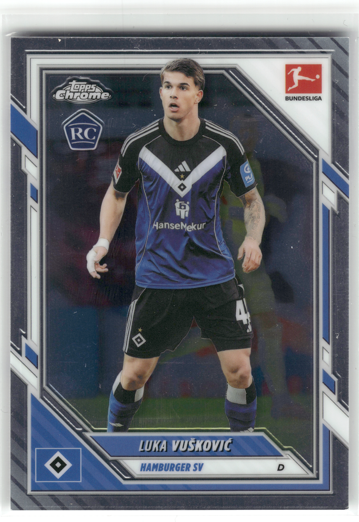 Fußball Luka Vušković Rookie - 2025-26 Topps Chrome Bundesliga - Hamburger SV #35 Trading Card Original