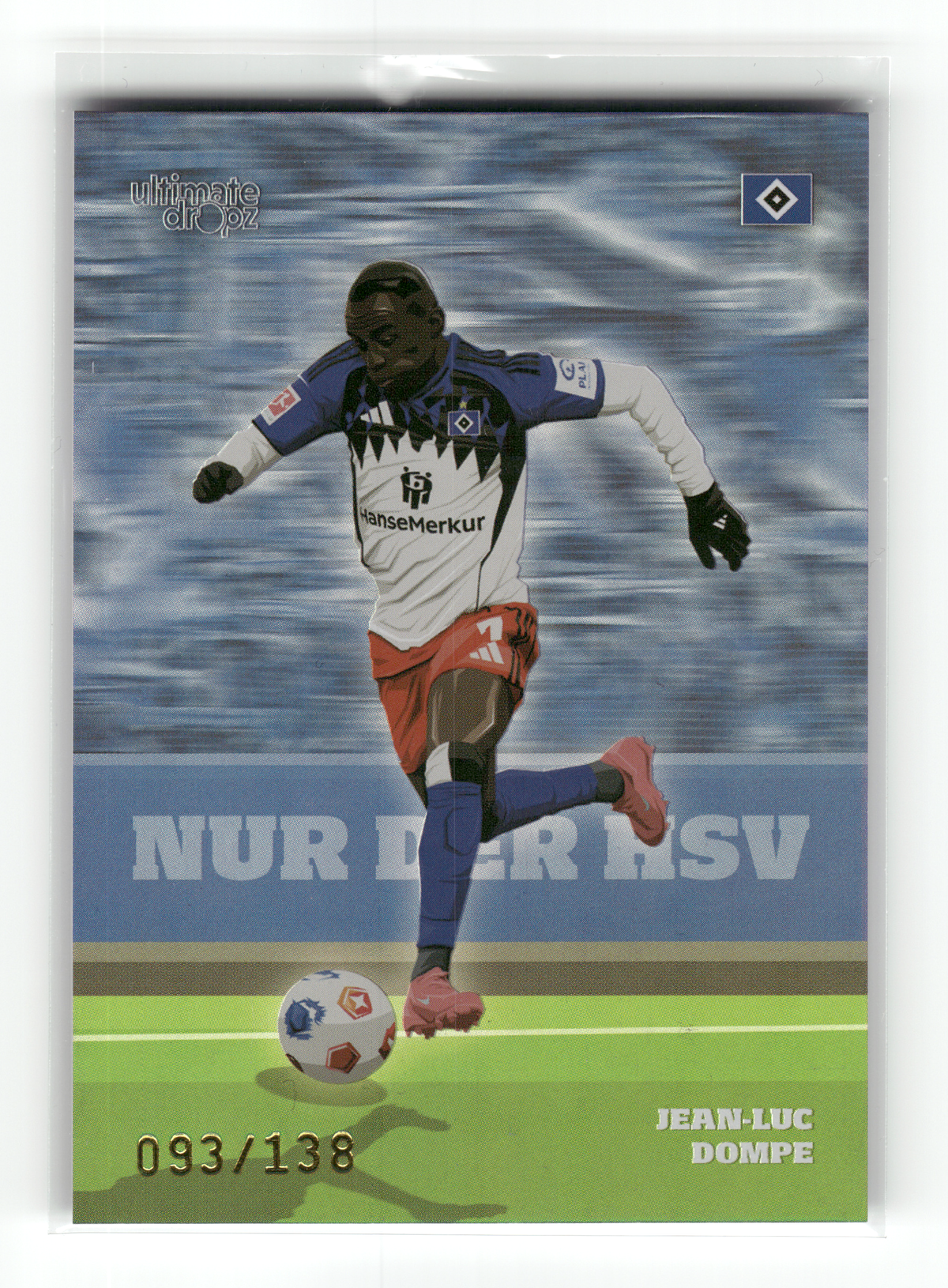 Fußball Jean-Luc Dompe - 2025 Ultimate Dropz HSV - /138 - Hamburger SV Trading Card Original
