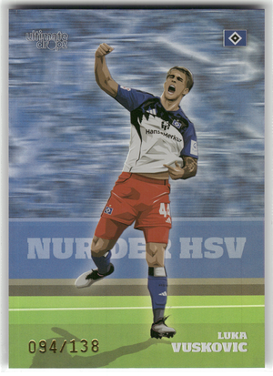 Fußball Luka Vuskovic - 2025 Ultimate Dropz HSV - /138 - Hamburger SV Trading Card Original