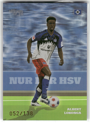 Fußball Albert Lokonga - 2025 Ultimate Dropz HSV - /138 - Hamburger SV Trading Card Original