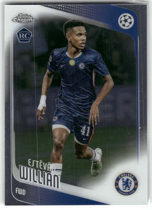 Fußball Estêvão Willian Rookie - 2024-25 Topps Chrome UEFA CL - Chelsea FC #66 Trading Card Original