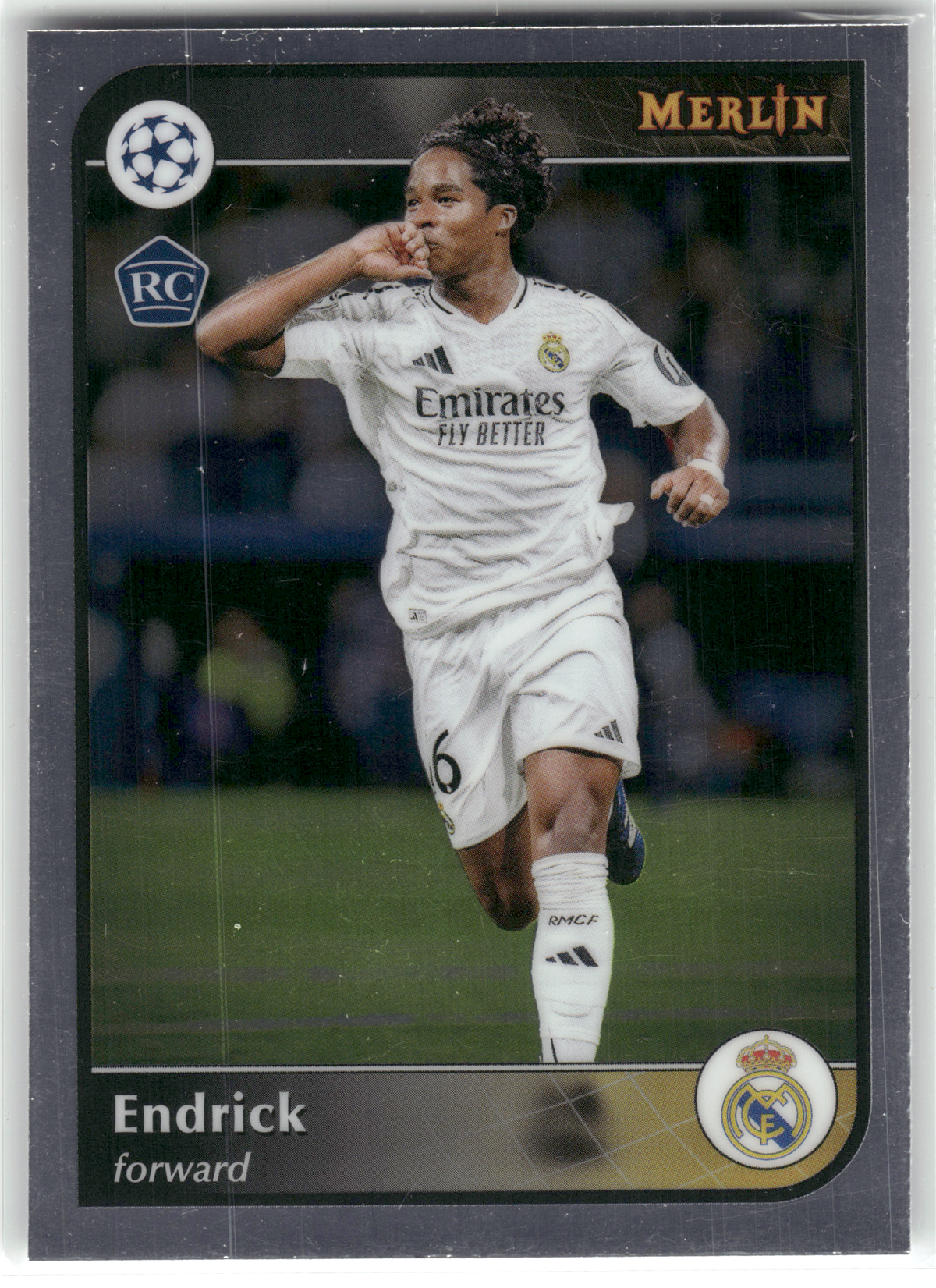 Fußball Endrick Rookie - 2024-25 Topps Merlin UEFA CL - Rookie - Real Madrid C.F. #16 Trading Card Original