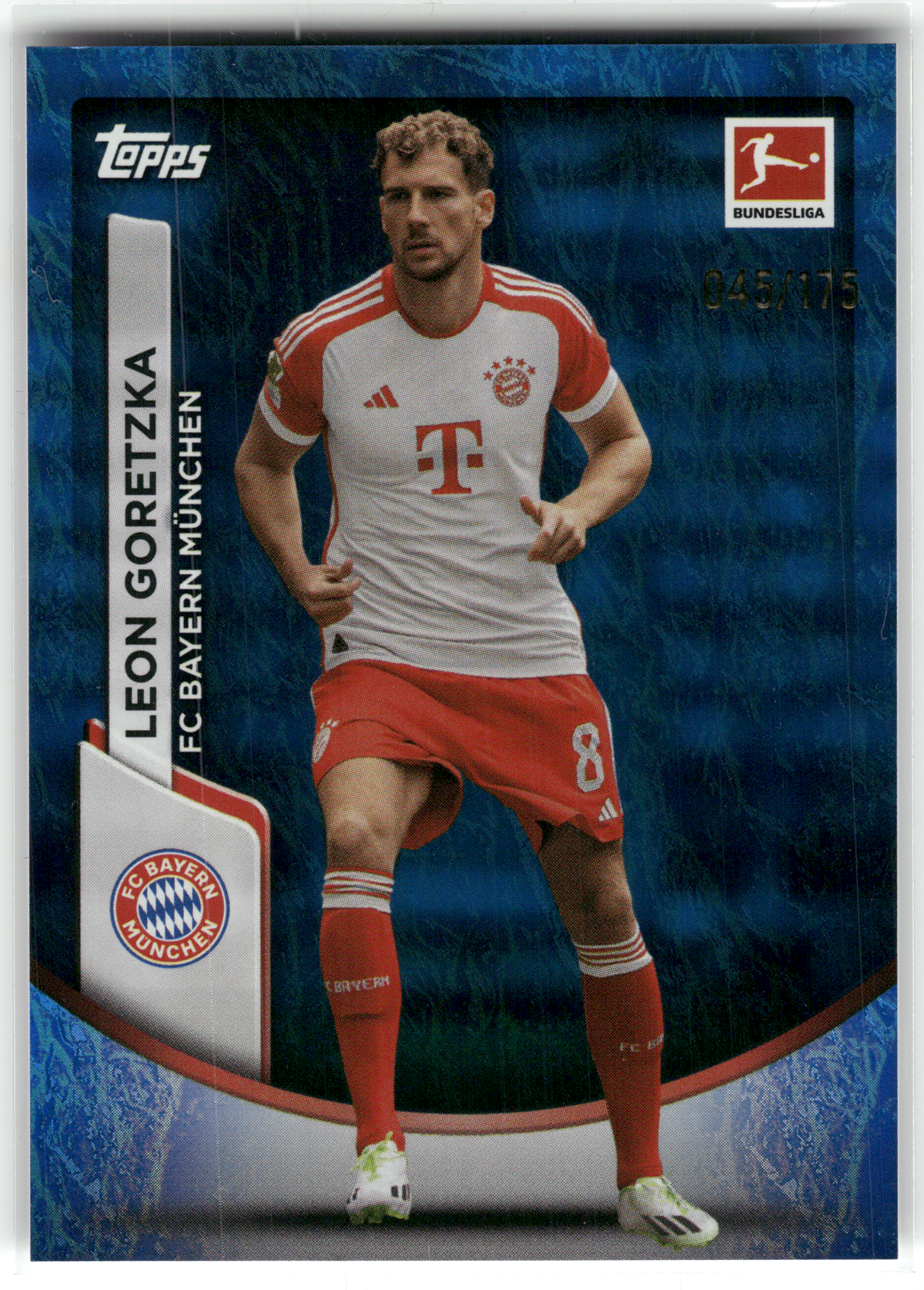 Fußball Leon Goretzka - 2023-24 Topps Bundesliga Jade - Blue /175 - FC Bayern München #81 Trading Card Original