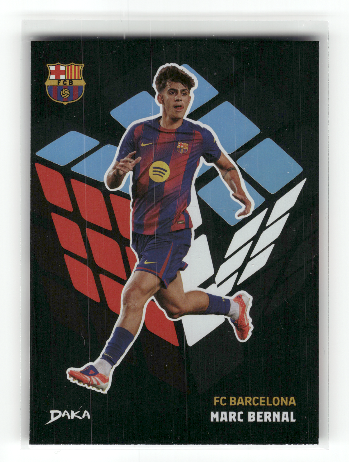 Fußball Marc Bernal - 2025 DAKA FC Barcelona - /299 - FC Barcelona #GC-12 Trading Card Original