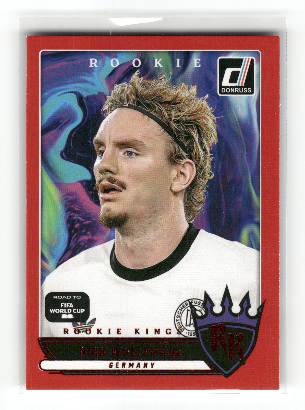 Fußball Nick Woltemade Rookie - 2025-26 Panini Donruss Road to FIFA World Cup 26 Soccer - Germany #25 Trading Card Original