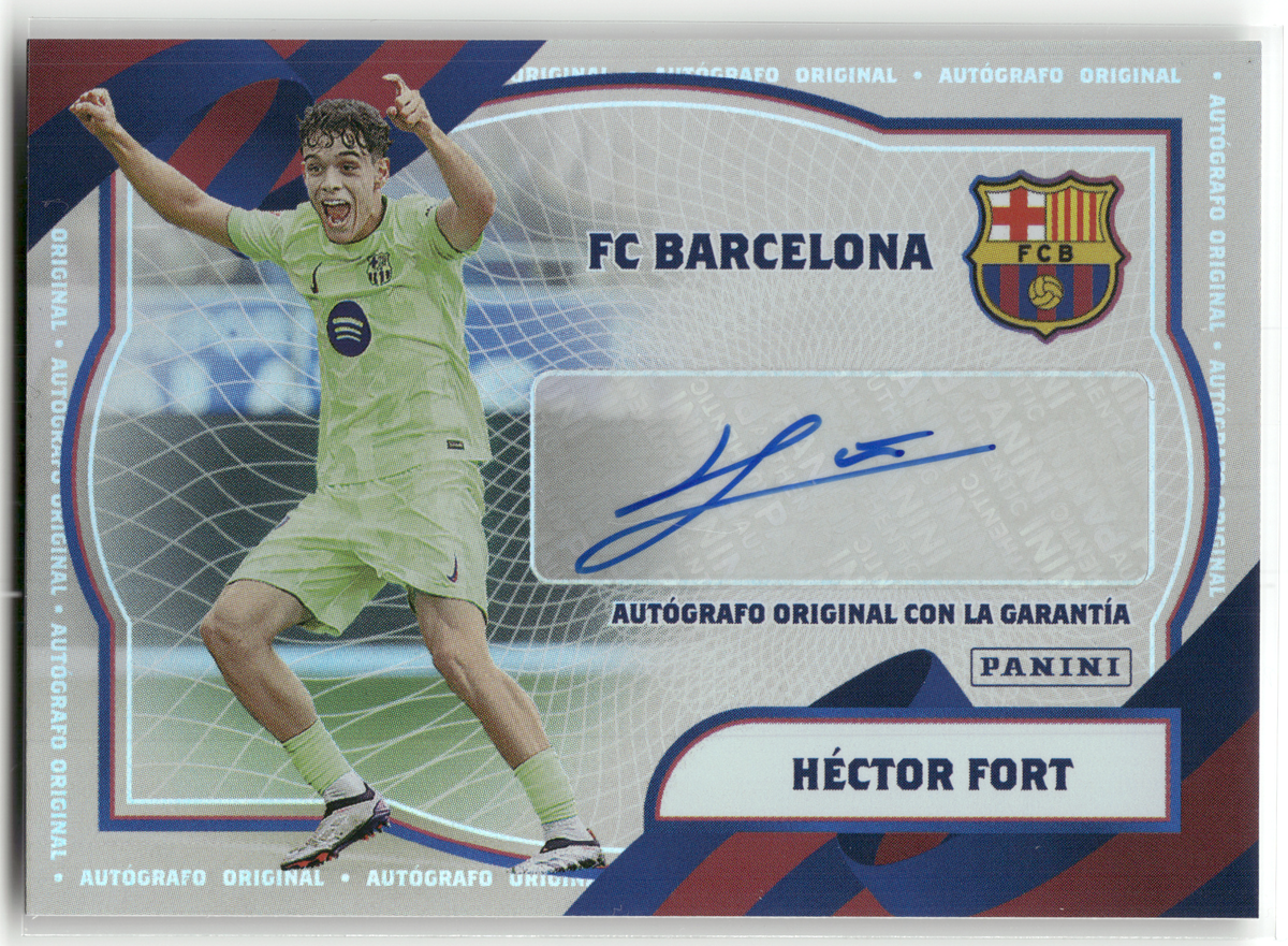 Fußball Héctor Fort - Panini Club FC Barcelona 2025 - Autograph - FC Barcelona #AO Trading Card Original