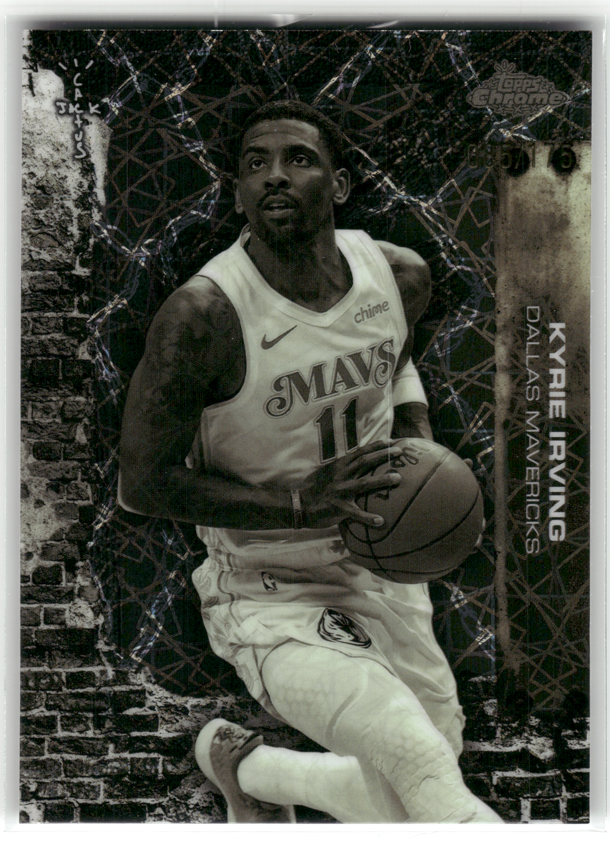Basketball NBA Kyrie Irving - 2025-26 Topps Chrome - Caktus Jack /175 - Dallas Mavericks #52 Trading Card Original