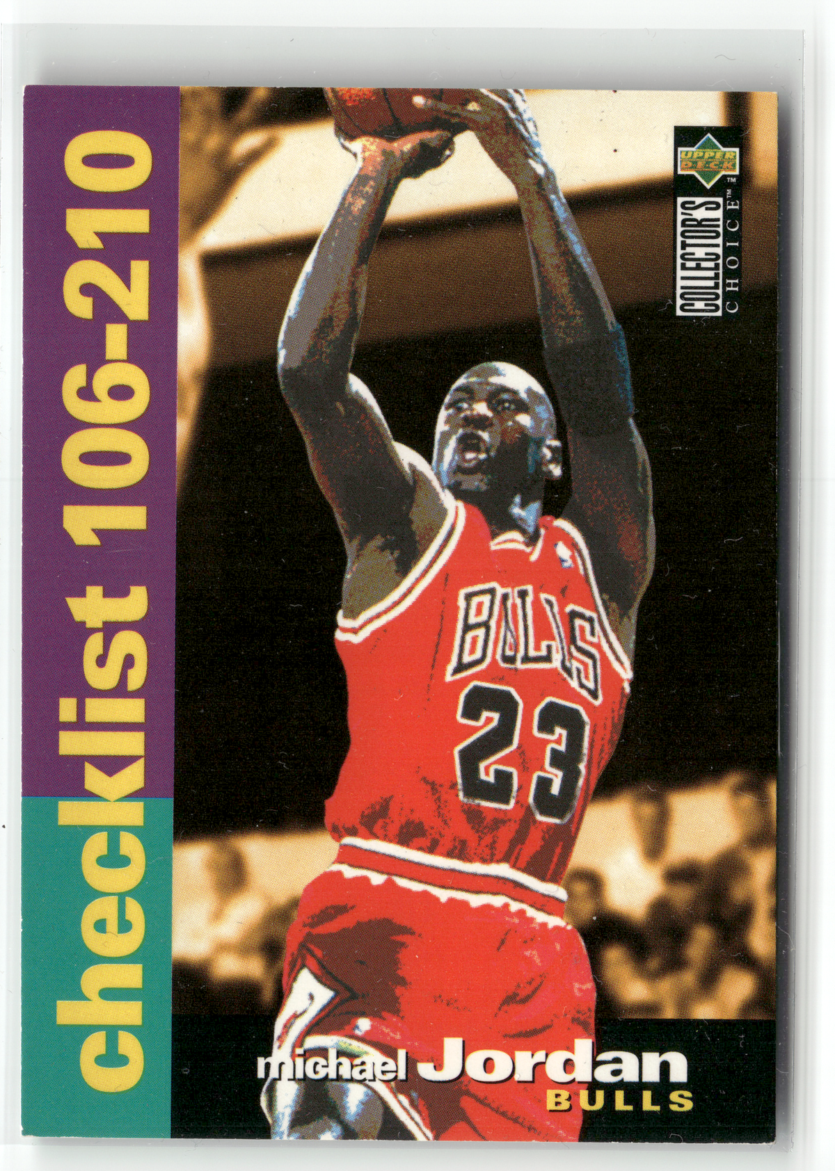 Basketball NBA Michael Jordan - 1995-96 Upper Deck Collector's Choice - Chicago Bulls #210 Trading Card Original