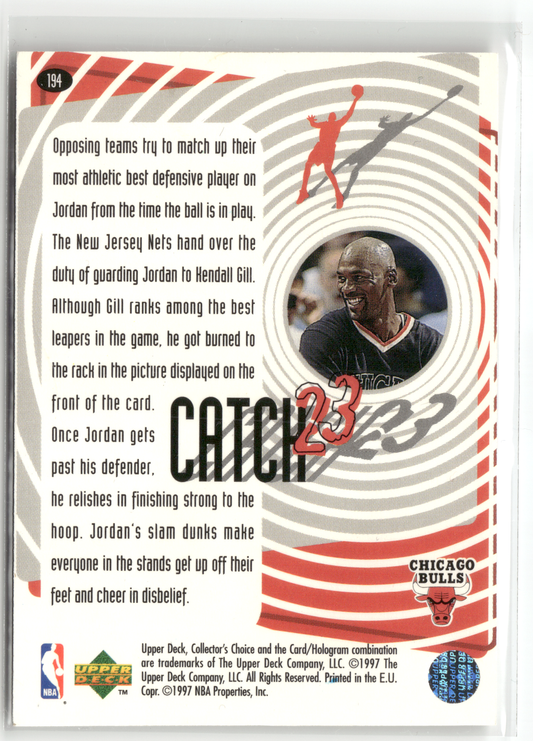 Basketball NBA Michael Jordan - 1997-98 Upper Deck Collector's Choice - Chicago Bulls #194 Trading Card Original