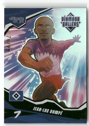 Fußball Jean-Luc Dompé - 2025 Ultimate Dropz Diamond Ballers - /99 - Hamburger SV Trading Card Original