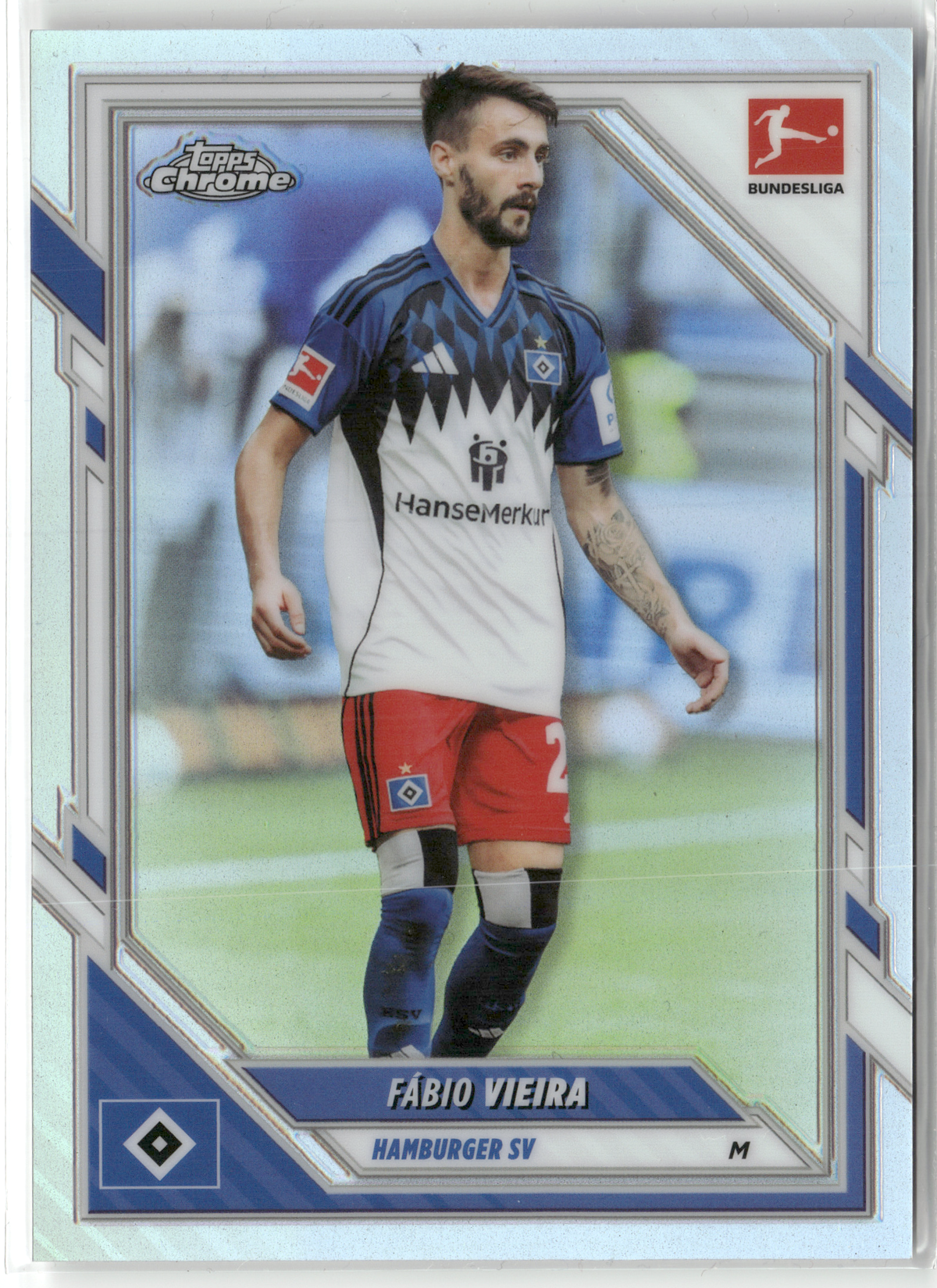 Fußball Fábio Vieira - 2025-26 Topps Chrome Bundesliga - Refractor - Hamburger SV #36 Trading Card Original