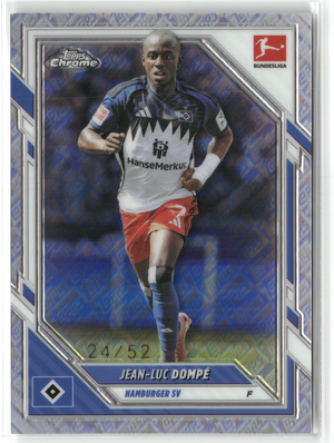 Fußball Jean-Luc Dompé - 2025-26 Topps Chrome Bundesliga - Toppsfractor /52 - Hamburger SV #38 Trading Card Original
