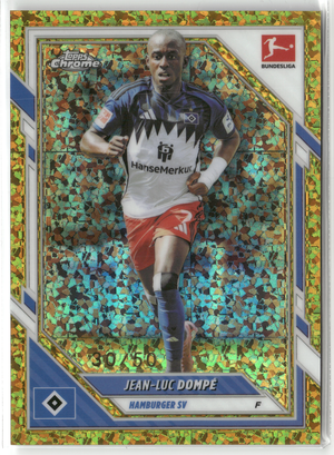 Fußball Jean-Luc Dompé - 2025-26 Topps Chrome Bundesliga - Gold Speckle /50 - Hamburger SV #38 Trading Card Original