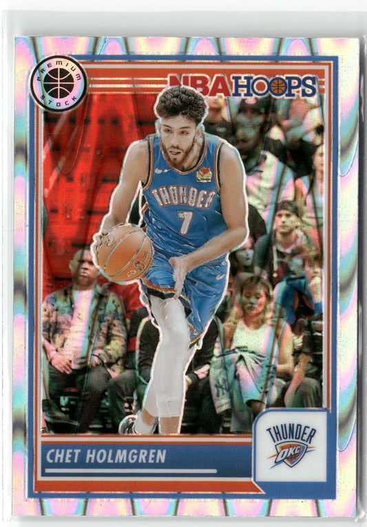 Chet Holmgren 2023-24 Hoops Premium Stock Seismic Prizm #38 Oklahoma City