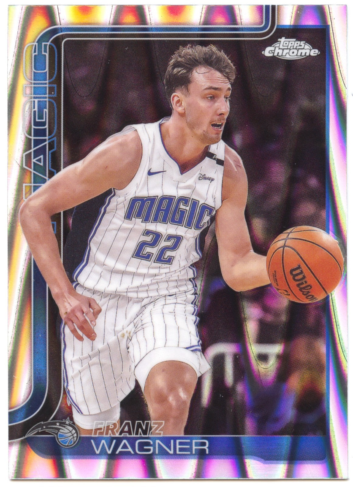 Franz Wagner RayWave Refractor 2025-26 Topps Chrome #116 Orlando Magic