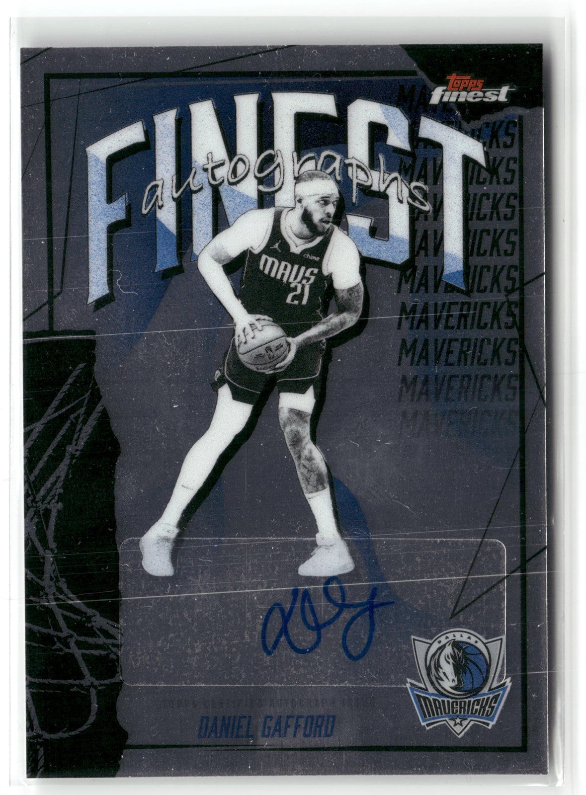 2025-26 Topps Finest - Daniel Gafford Auto #FAU-DG Finest Autographs Dallas