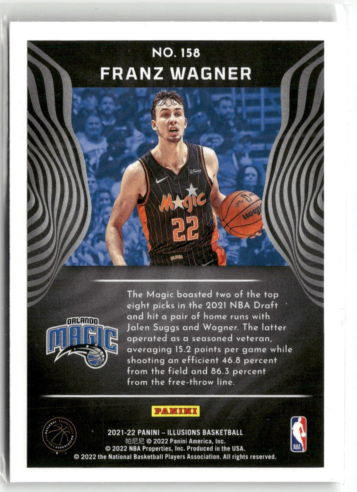 Franz Wagner  2021-22 Panini Illusions - Rookies #158  (RC)