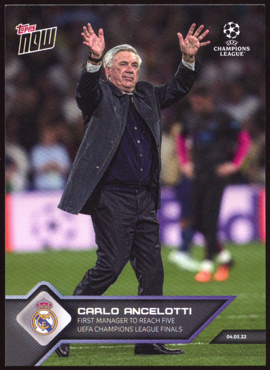 Topps Now UCL 21/22 - Card 157 - Carlo Ancelotti - Real Madrid