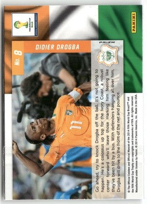 Fußball Didier Drogba 2014 Panini Prizm World Cup #8 Red White & Blue Power Plaid Prizm Ivory Coast Trading Card Original