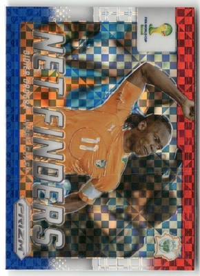 Fußball Didier Drogba 2014 Panini Prizm World Cup #8 Red White & Blue Power Plaid Prizm Ivory Coast Trading Card Original