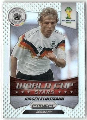 Fußball Jürgen Klinsmann 2014 Panini Prizm World Cup #46 Silver Prizm Germany Trading Card Original