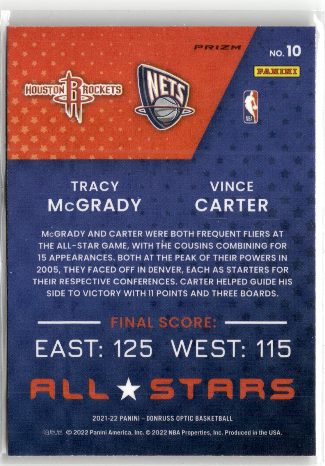 Carter McGrady 2021-22 Panini Donruss Optic All-Stars - Red Pulsar Prizm #10