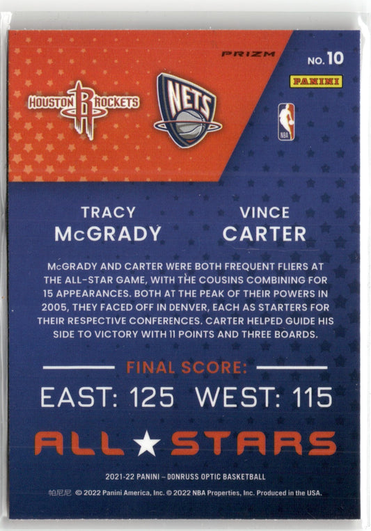 Carter McGrady 2021-22 Panini Donruss Optic All-Stars - Red Pulsar Prizm #10