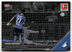 Fußball Andrej Kramarić Topps Now Bundesliga 2025 #164 Black /10 TSG 1899 Hoffenheim Trading Card Original