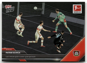 Fußball Patrik Schick Topps Now Bundesliga 2024-25 #147 Black /10 Bayer 04 Leverkusen Trading Card Original