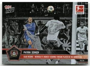 Fußball Patrik Schick Topps Now Bundesliga 2024-25 #088 Black /10 Bayer 04 Leverkusen Trading Card Original