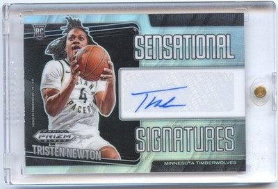 Basketball NBA Tristen Newton 2024-25 Panini Prizm Black Basketball #SS-NEW Minnesota Timberwolves Rookie Card RC Trading Card Original