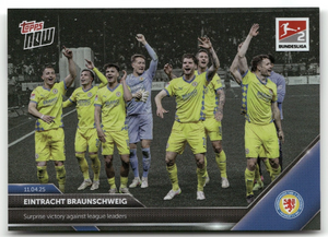 Fußball Eintracht Braunschweig 2025 Topps Now Bundesliga 2 #161 Black /10 Trading Card Original