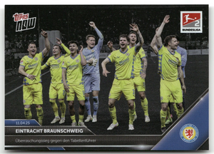 Fußball Eintracht Braunschweig 2025 Topps Now Bundesliga 2 #161 Black /10 Trading Card Original