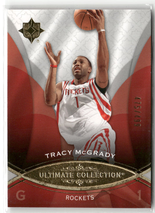 Basketball NBA Tracy McGrady 2008-09 Upper Deck Ultimate Collection Basketball #53 Houston Rockets Trading Card Original