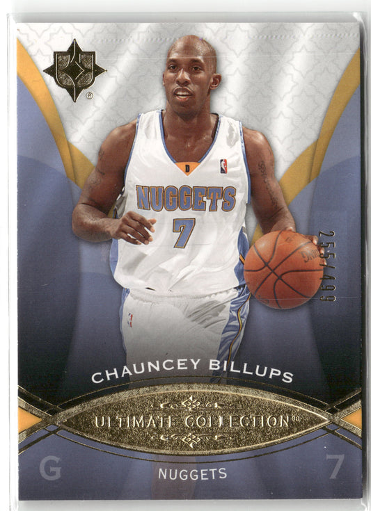Basketball NBA Chauncey Billups 2008-09 Upper Deck Ultimate Collection Basketball #6 Denver Nuggets Trading Card Original