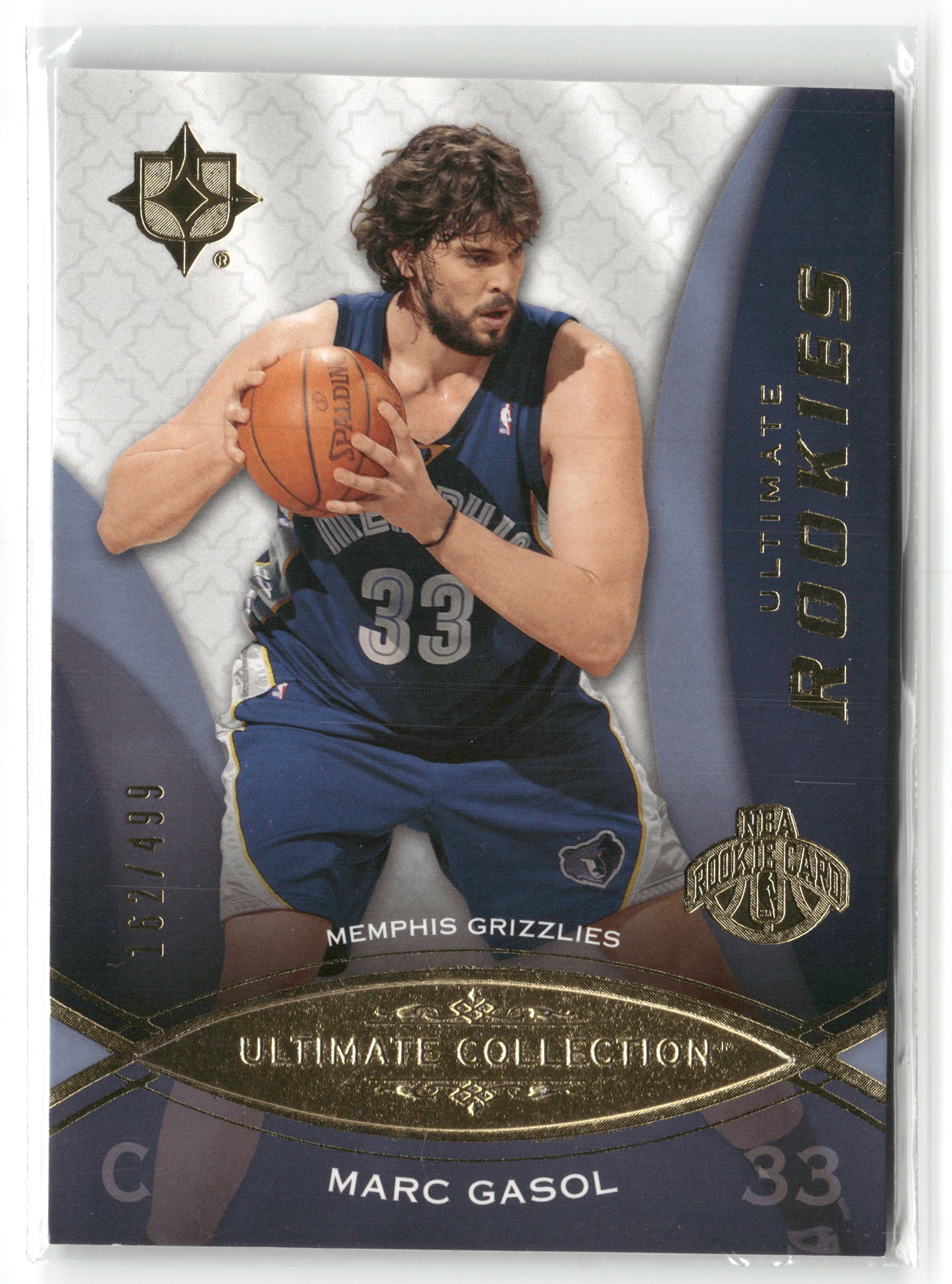 Basketball NBA Marc Gasol 2008-09 Upper Deck Ultimate Collection Basketball #100 Memphis Grizzlies Rookie Card RC Trading Card Original