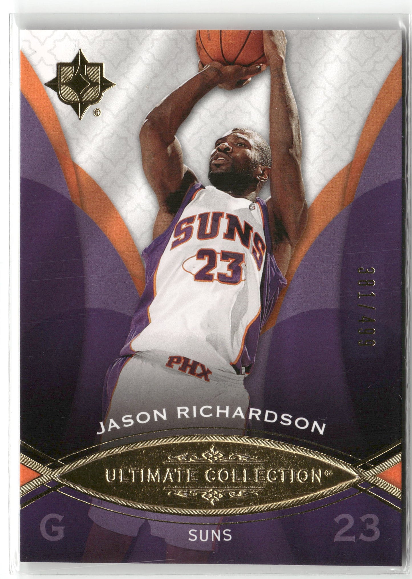 Basketball NBA Jason Richardson 2008-09 Upper Deck Ultimate Collection Basketball #68 Phoenix Suns Trading Card Original