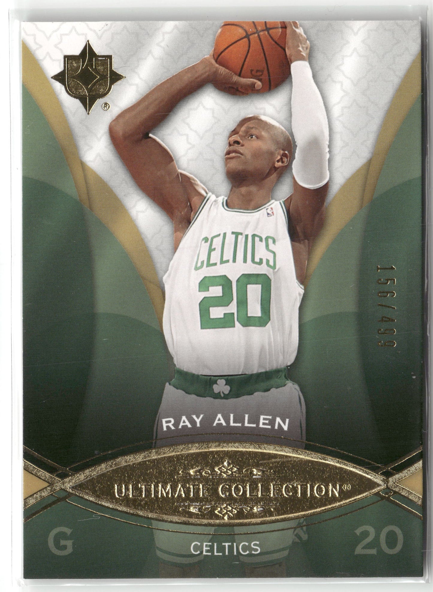 Basketball NBA Ray Allen 2008-09 Upper Deck Ultimate Collection Basketball #2 Boston Celtics Trading Card Original