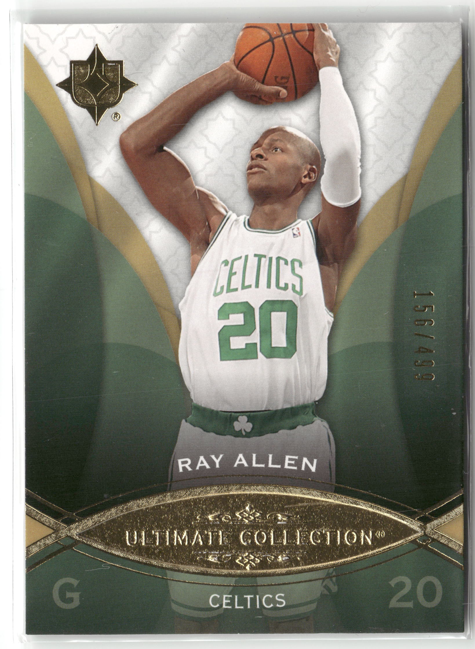 Basketball NBA Ray Allen 2008-09 Upper Deck Ultimate Collection Basketball #2 Boston Celtics Trading Card Original