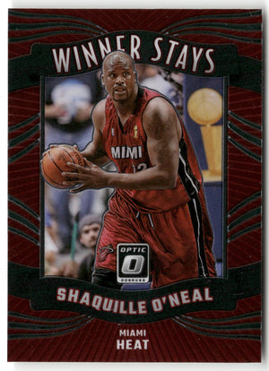 Basketball NBA Shaquille O'Neal 2023-24 Panini Donruss Optic Basketball #17 Winner Stays Miami Heat Trading Card Original