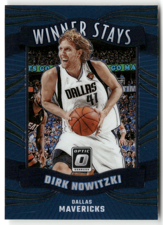 Basketball NBA Dirk Nowitzki 2023-24 Panini Donruss Optic Basketball #4 Winner Stays Dallas Mavericks Trading Card Original